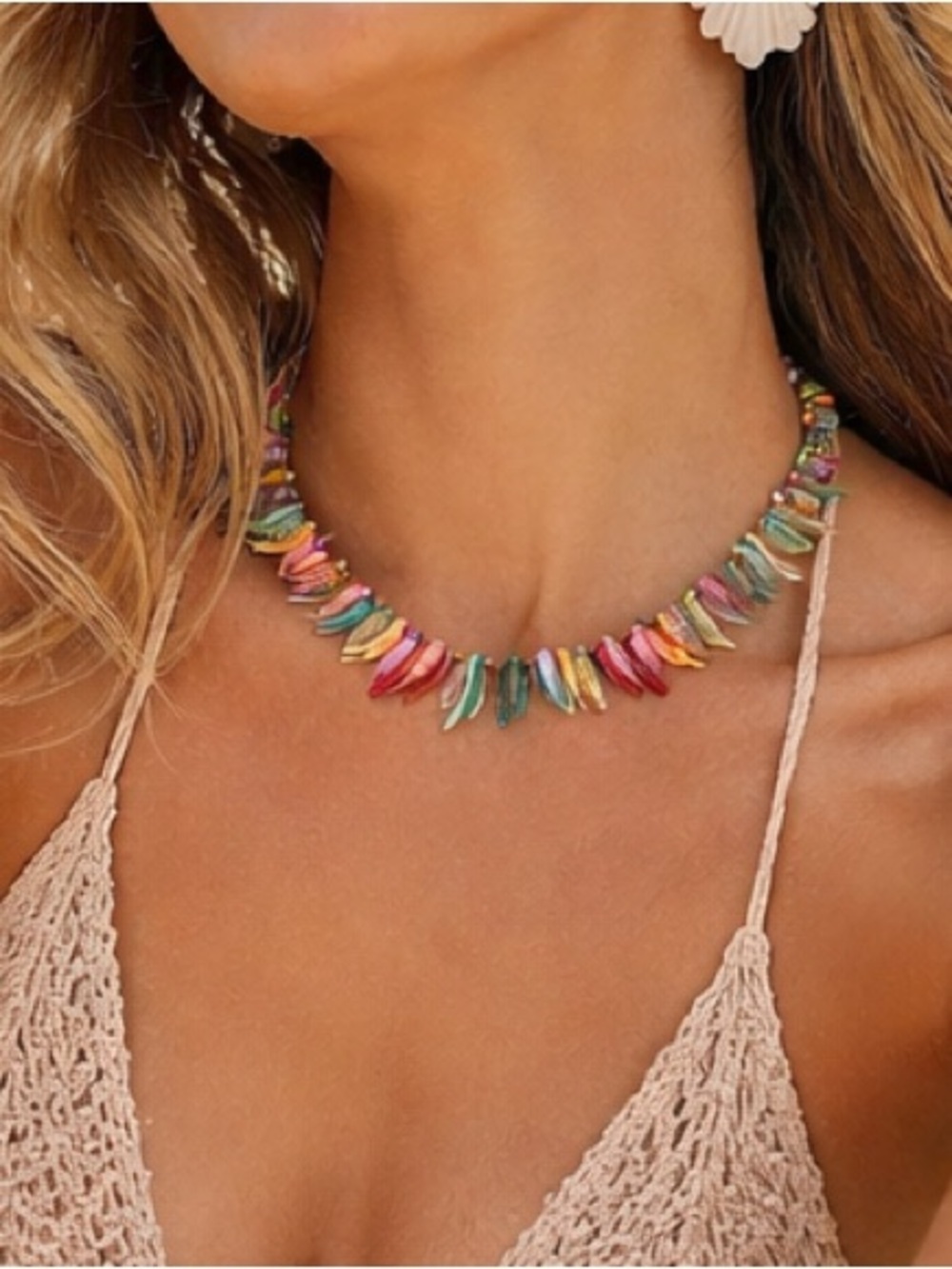 Shell tropical  necklace